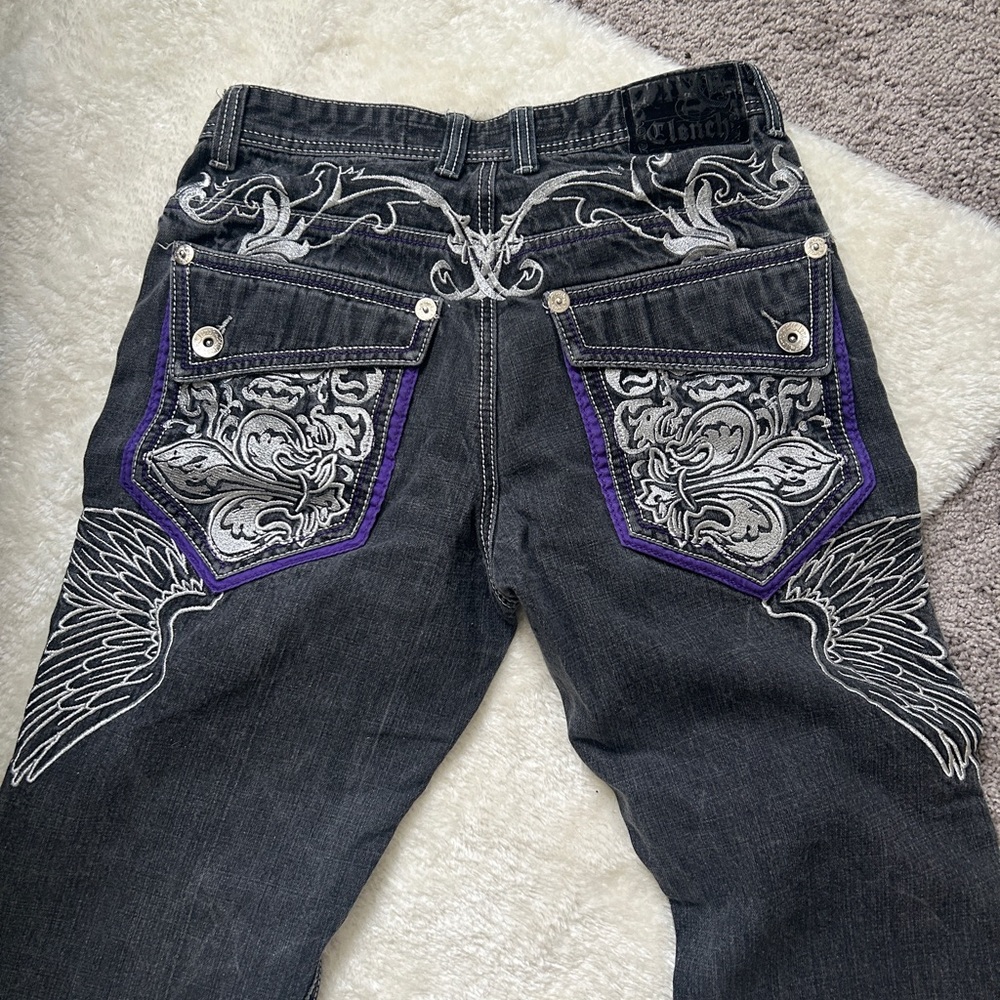 Vintage Clench Jeans Fleur de Lis